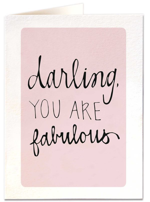 Darling You Are Fabulous card on Sale