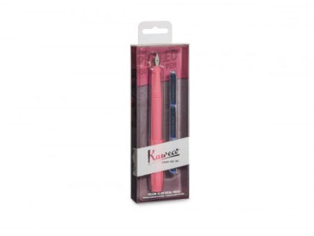 KAWECO PERKEO FOUNTAIN PEN PACK - PEONY BLOSSOM - F on Sale