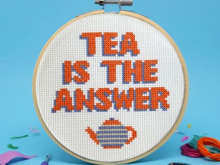 Tea Is The Answer Cross Stitch Kit Online