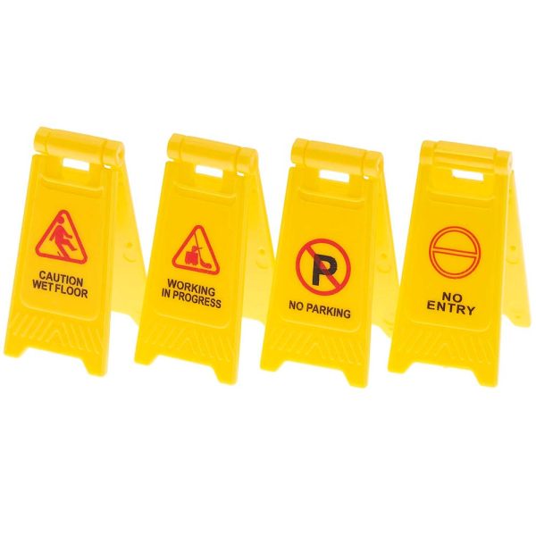 Rico Miniature Warning Signs, 4 pcs Supply