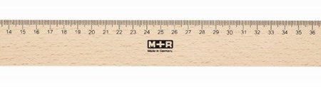 M+R Natural Beechwood Ruler, 50cm For Sale