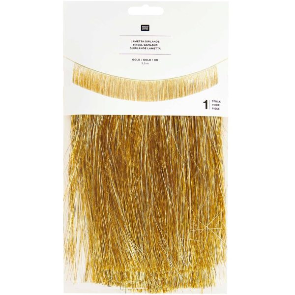 Rico Tinsel Garland Gold Cheap