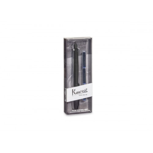 KAWECO PERKEO FOUNTAIN PEN PACK - ALL BLACK - F For Discount