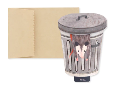 Trash 3D Pop Up Greeting Card Fashion