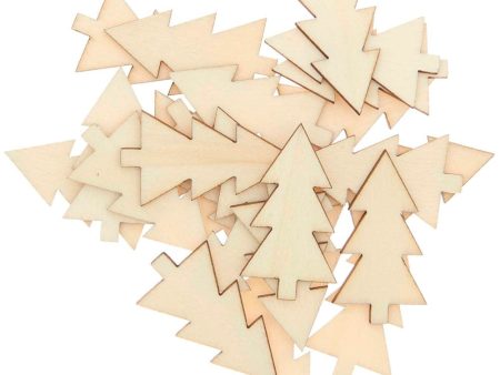 Rico Wood Confetti Fir, Natural, 36 pieces Cheap