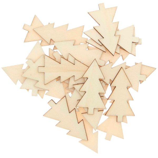 Rico Wood Confetti Fir, Natural, 36 pieces Cheap