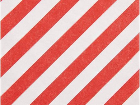 Rico Napkins Stripes - red-white Fashion