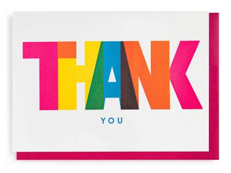 Thank You Card by Pressink on Sale