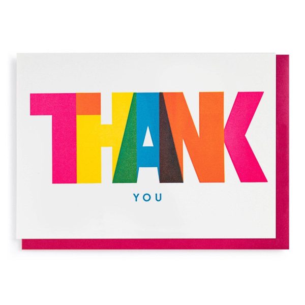 Thank You Card by Pressink on Sale