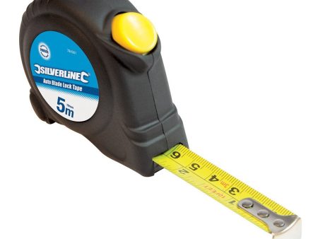 Silverline Auto Blade Lock Tape Measure 3mx16mm Cheap