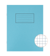 Exercise Book 229x178mm Squared - Blue Fashion