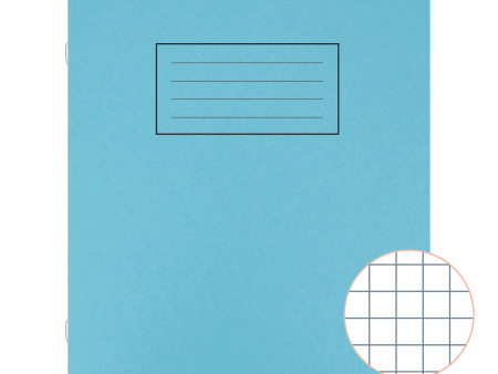 Exercise Book 229x178mm Squared - Blue Fashion