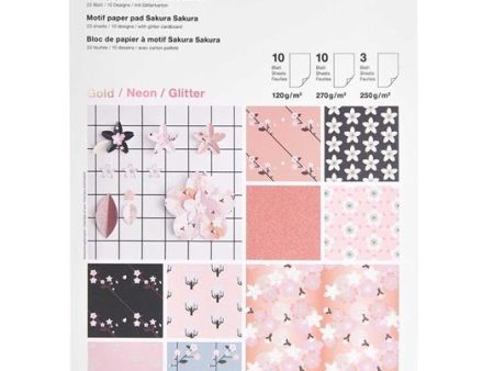 Motif Paper Pad Sakura Sakura Fsc Mix on Sale