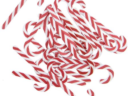 Rico Wood Confetti Candy Cane, 24 pcs Online now