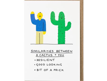 Similarities Between You and A Cactus Card Supply