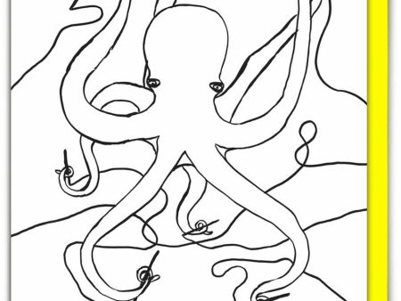 David Shrigley - Octopus Drawing Card Online