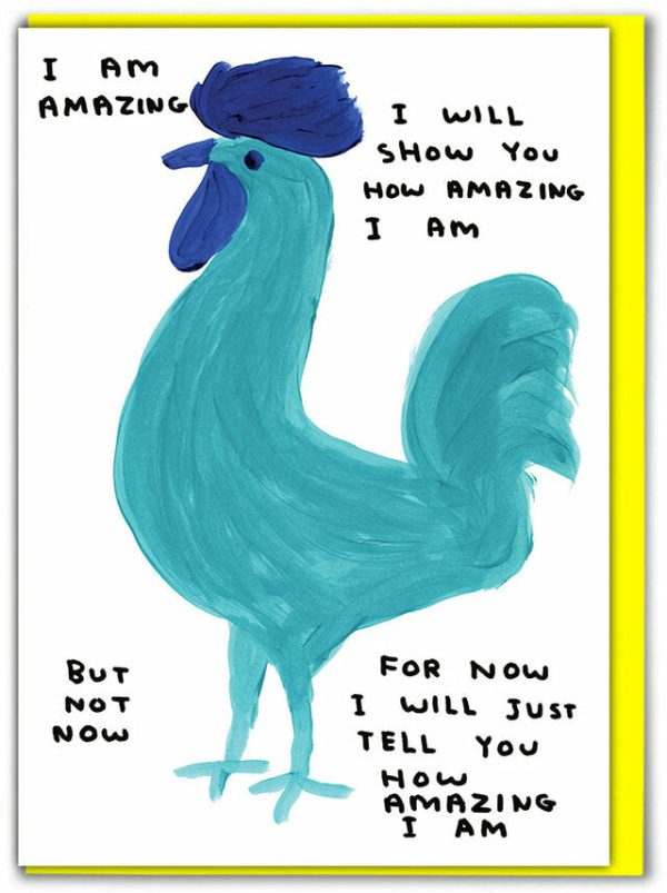 David Shrigley - I Am Amazing Card Online Sale