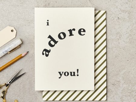 I Adore You (Bold) Card Online Sale