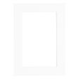 Mount to Fit - 6 x 8  Frame - White For Discount