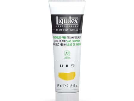 Liquitex Heavy Body 59ml Cadmium-Free Yellow Medium on Sale