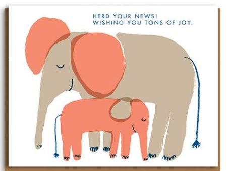 Herd Your News Elephant Card Online Hot Sale