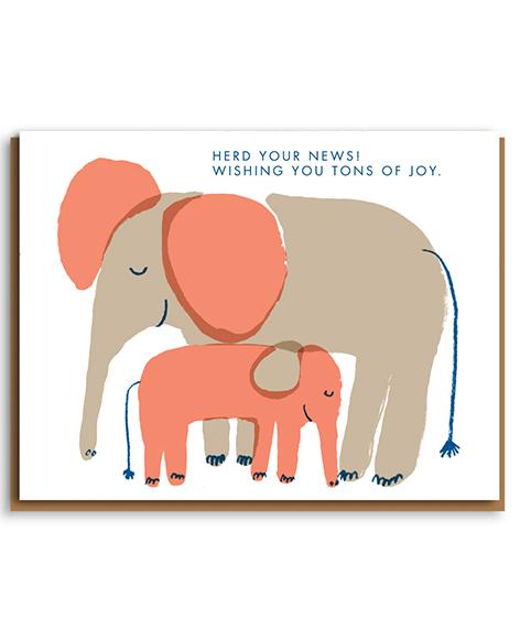 Herd Your News Elephant Card Online Hot Sale