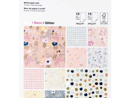 Motif Paper Pad Craft Nature Cheap