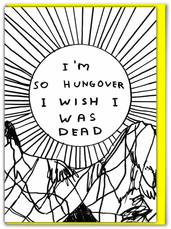 David Shrigley - Hungover Card Online Hot Sale