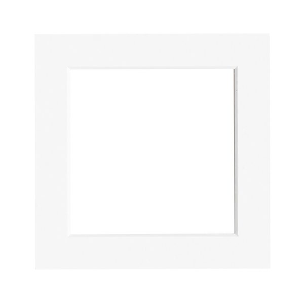 Mount to Fit - 3.5 x 3.5  Frame - White Online Sale