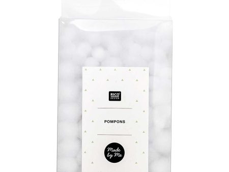 Rico Mini Pompons White on Sale