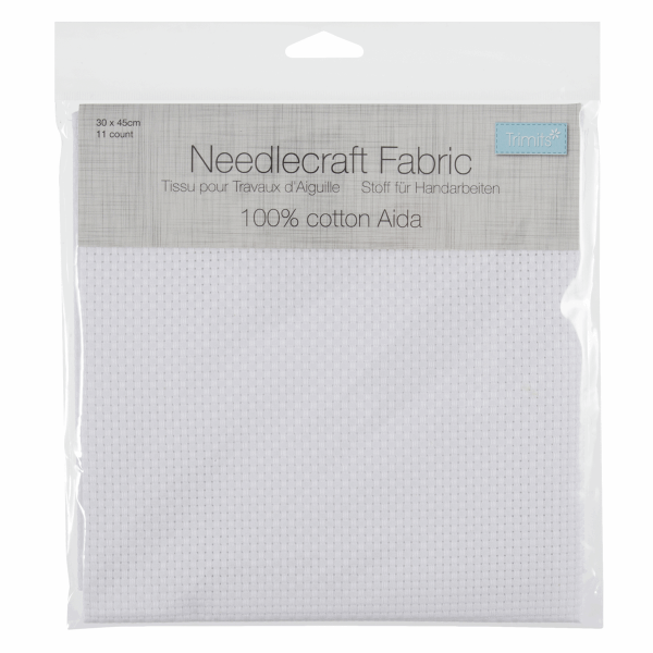 Needlecraft Fabric: Aida: White 11 Count Sale