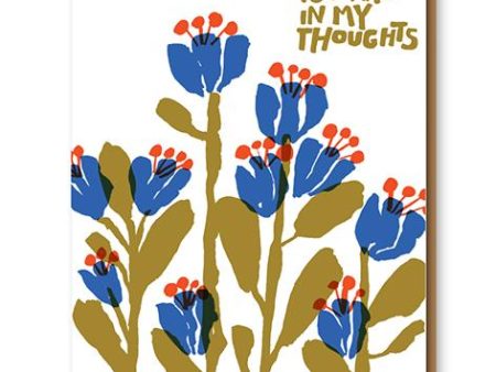 In My Thoughts Flowers Card Discount