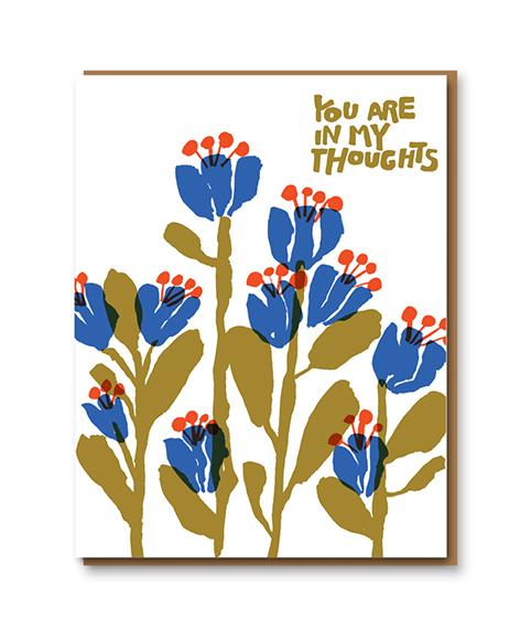 In My Thoughts Flowers Card Discount