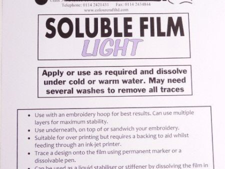 Cold Water Soluble Film For Cheap