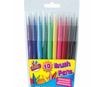 10 Brush Fibre Pens Discount