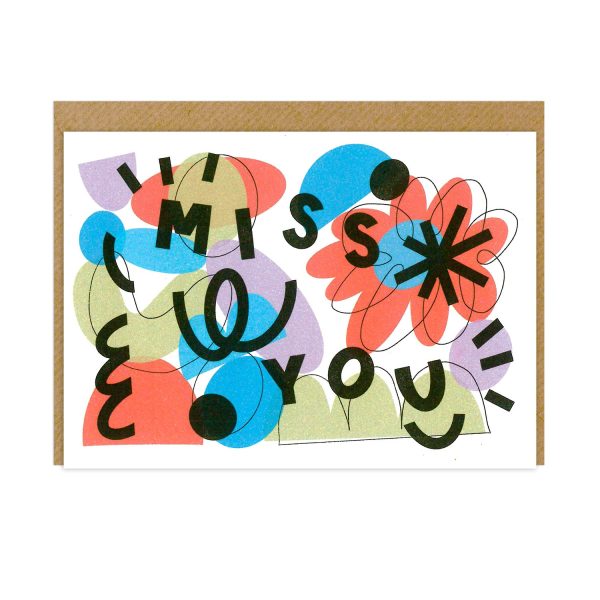 FA X CD Greetings Card - Miss You Discount