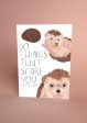 Do Things That Scare You Hedgehog Card Online Hot Sale