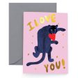 Big Cat Love Card on Sale