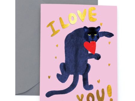 Big Cat Love Card on Sale