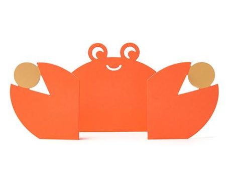 Crab Die Cut Greeting Card Fashion