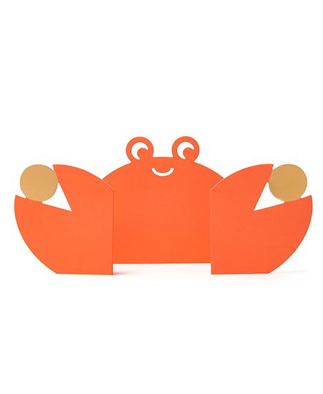 Crab Die Cut Greeting Card Fashion