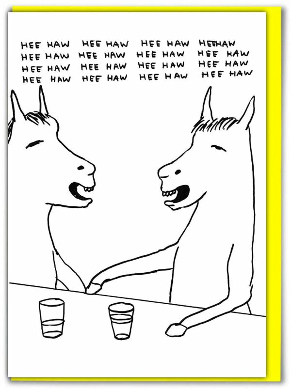 David Shrigley - HeeHaw Card on Sale