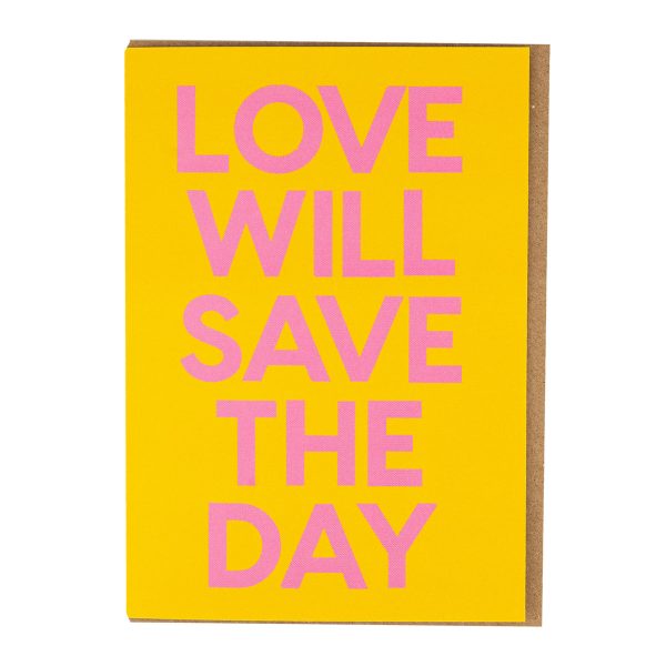 Love Will Save The Day Card on Sale