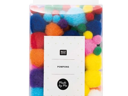 Rico Pompons Rainbow Mix on Sale