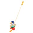 Wooden Push Along Flapping Duck Hot on Sale