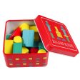 Wooden Building Blocks In A Tin Discount