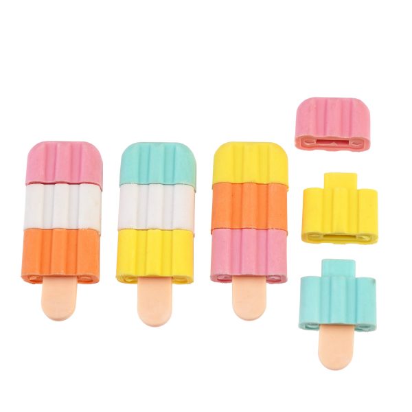 Set Of Four Ice Lolly Erasers Discount