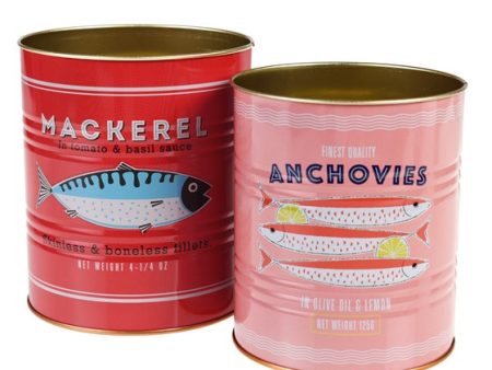 Fish Storage Tins (Set Of 2) Online